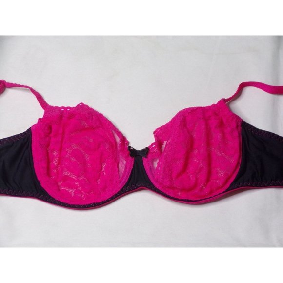 PASSIONATA BY CHANTELLE Lace Underwire Demi Bra Pink #5915 32D NEW - Picture 3 of 6